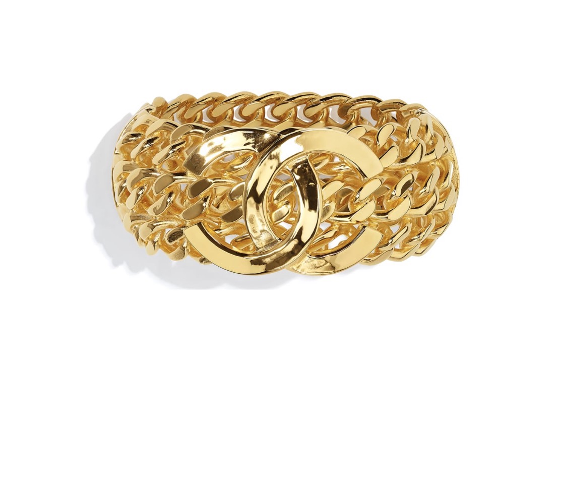 Chanel Logo Bracelet | Chanel Gold Bangle Logo Bracelet | Chanel Gold Bracelet - Image 3