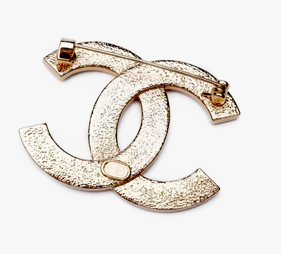 Classic Chanel Brooch | Chanel White Rhinestone Signed Brooch | Chanel Strass Crystal Pin - Image 5