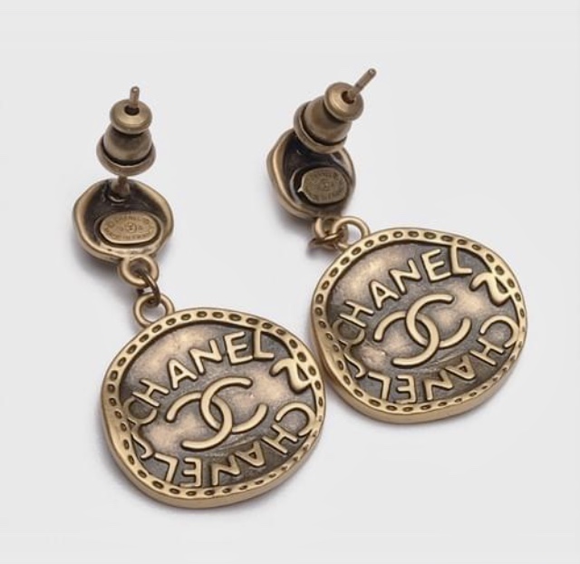 Chanel Bronze Coin Earrings | Chanel Double Sided Coin Earrings - Image 7