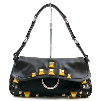 Prada Black Studded Handbag