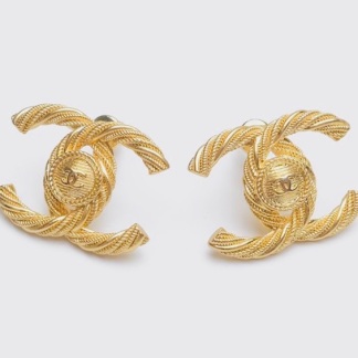 Chanel Classic Studs | Chanel Lock Key Earrings | Chanel Lock Key Studs | Chanel Yellow Gold Lock Key Earrings | Classic Chanel Lock Key Studs