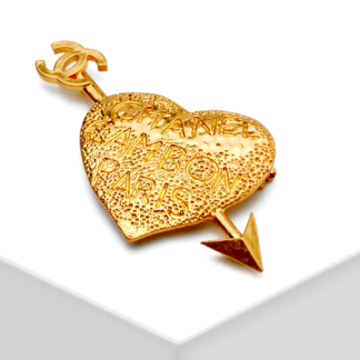 Chanel Brooch | Gold Heart Chanel Brooch
