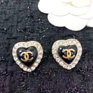 CC Chanel Earrings | Chanel Heart Earrings