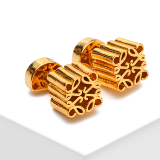 Loewe Logo Earrings | Signed Loewe Earrings | Loewe Studs | Authentic Loewe Earrings