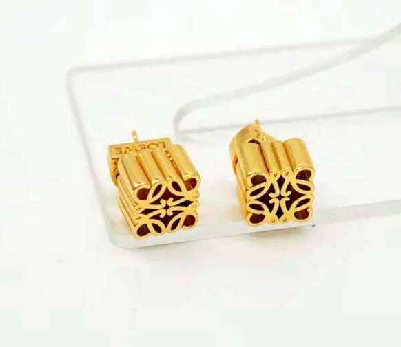 Loewe Logo Earrings | Signed Loewe Earrings | Loewe Studs | Authentic Loewe Earrings - Image 5