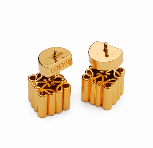 Loewe Logo Earrings | Signed Loewe Earrings | Loewe Studs | Authentic Loewe Earrings - Image 4