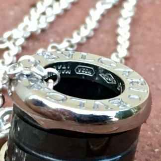 Bvlgari Bulgari Black Ceramic and 18kt White Gold Pendant