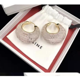Celine Acrylic Hoop Earrings