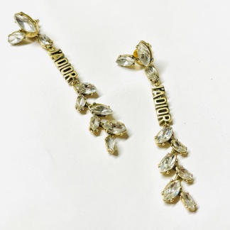 Christian Dior Earrings | Dior Long Gold JADIOR Signed Earrings