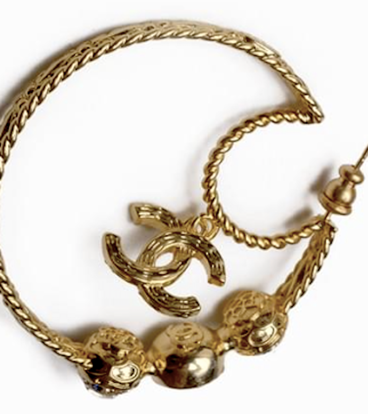 Chanel Gold Hoop Earrings