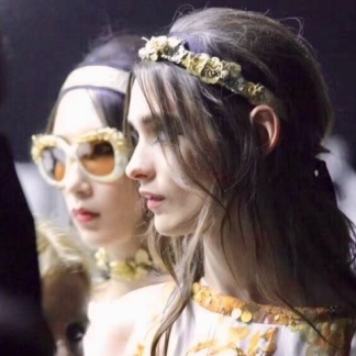 Chanel Gold Flower Headband | Chanel Headband